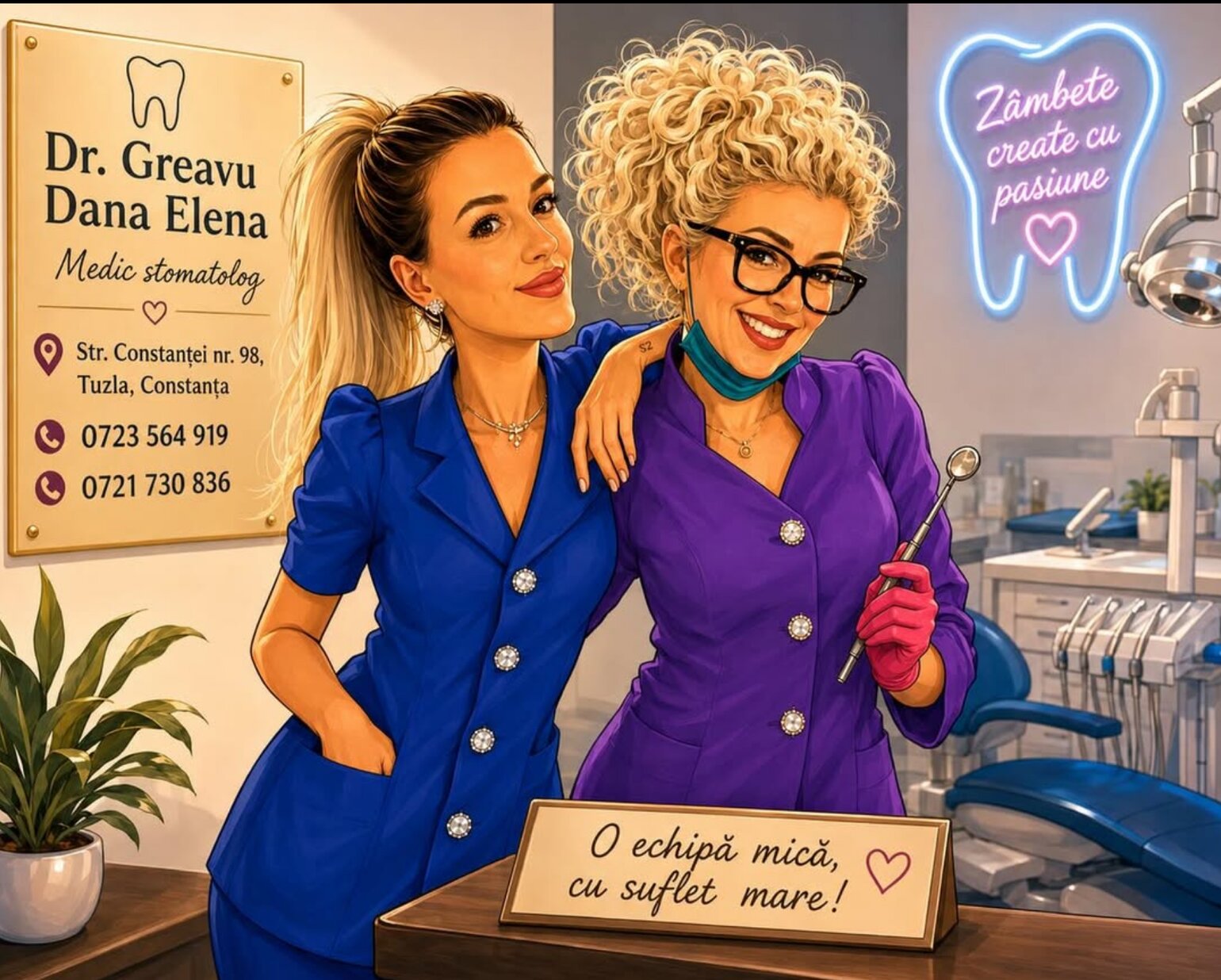 Echipa cabinetului Dr. Greavu Dana Elena